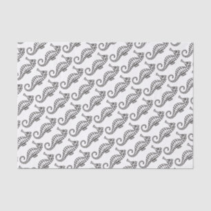 Papel De Seda Cavalo-da-costa preto