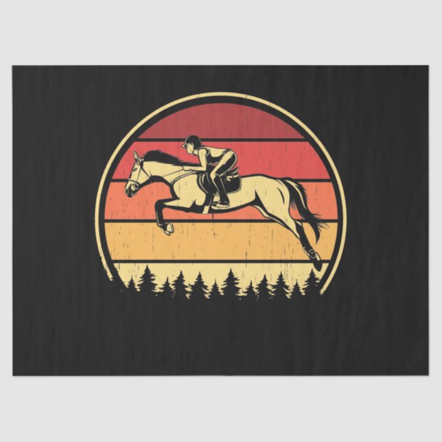 Papel De Seda Cavalo de Garota (Frente )