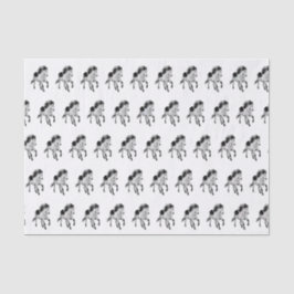 Papel De Seda Cavalo islandês em movimento