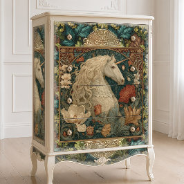 Papel De Seda Cavalo-marinho em estilo Art Nouveau vintage de Wi