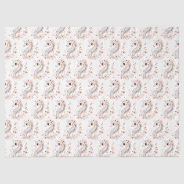 Papel De Seda Cavalo-Marinho Fofo (Frente )