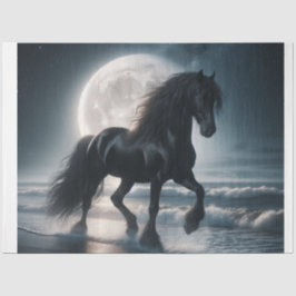 Papel De Seda Cavalo Negro