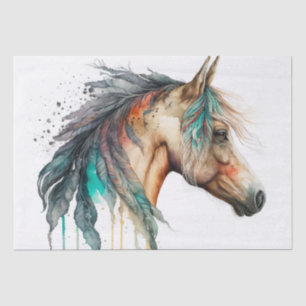 Papel De Seda Cavalo Pintado Atormentante