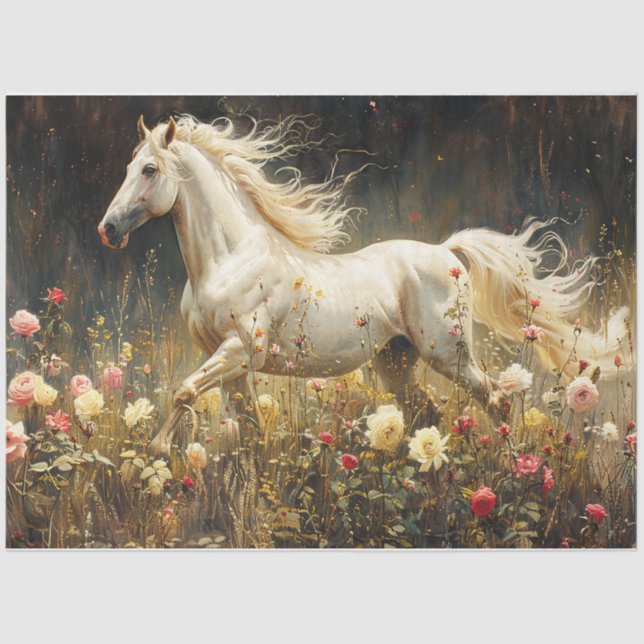 Papel De Seda Cavalo Selvagem (Frente )