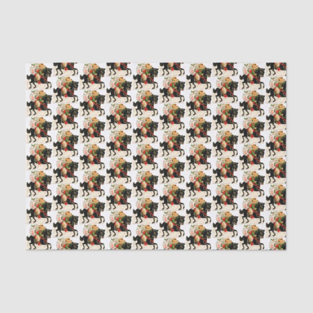 Papel De Seda Cavalo-vintão de Natal (Frente )