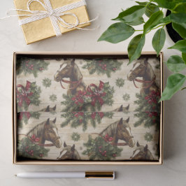 Papel De Seda Cavalos de Natal do País