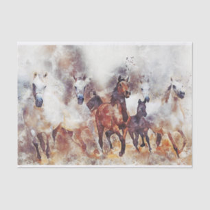 Papel De Seda Cavalos selvagens