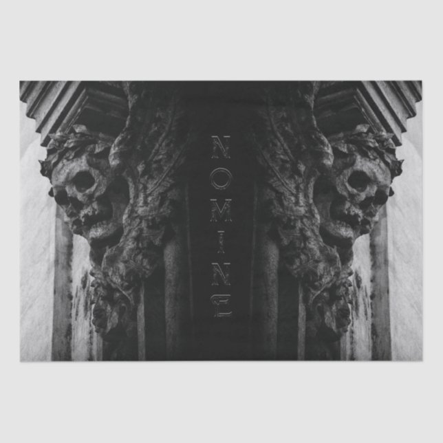 Papel De Seda Caveira das Asas Pedras (Frente )