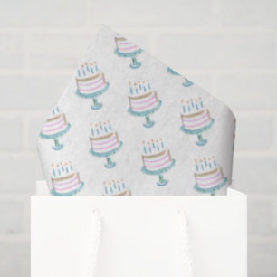 Papel De Seda Celebração de Velas de Arte de Bolo-de-Nascimento