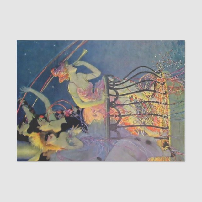 Papel De Seda “Celebração do Carnaval” por Elenore Abbott (Frente )
