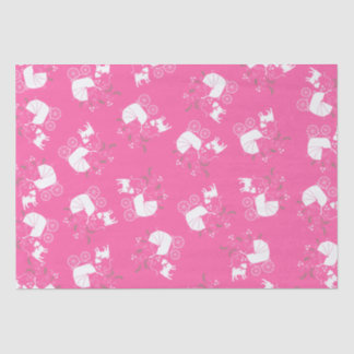 Papel De Seda Celebração do Tema do Cão Rosa