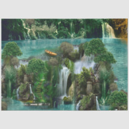 Papel De Seda Celebração no lago da fantasia mágica