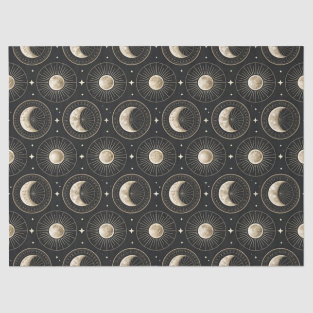 Papel De Seda Celestial Moon Phase (5) (Frente )