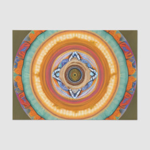 Papel De Seda Celestial Sun Mandala