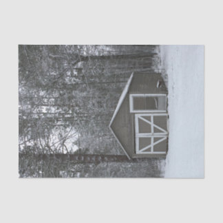 Papel De Seda Cena da neve do inverno