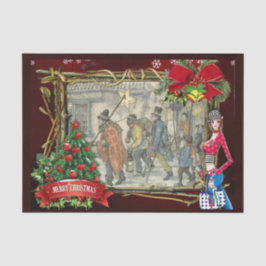 Papel De Seda Cena da rua em Old Amsterdam