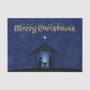 Papel De Seda Cena de Natal Religiosa