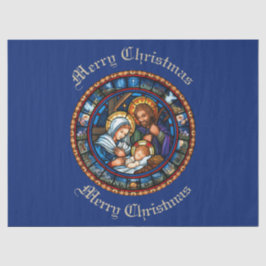 Papel De Seda Cena de Natal Tradicional