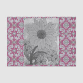 Papel De Seda Centro Polkadot de Girassol