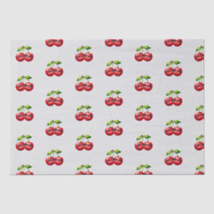 Papel De Seda Cerejas com smileys face