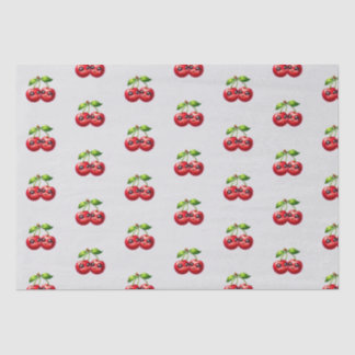 Papel De Seda Cerejas com smileys face