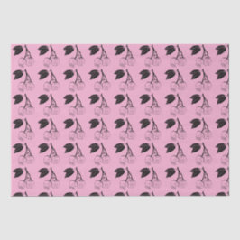 Papel De Seda Cerejas negras em PInk