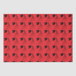 Papel De Seda Cerejas Negras em Vermelho