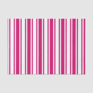 Papel De Seda Cerise e faixas brancas de doces