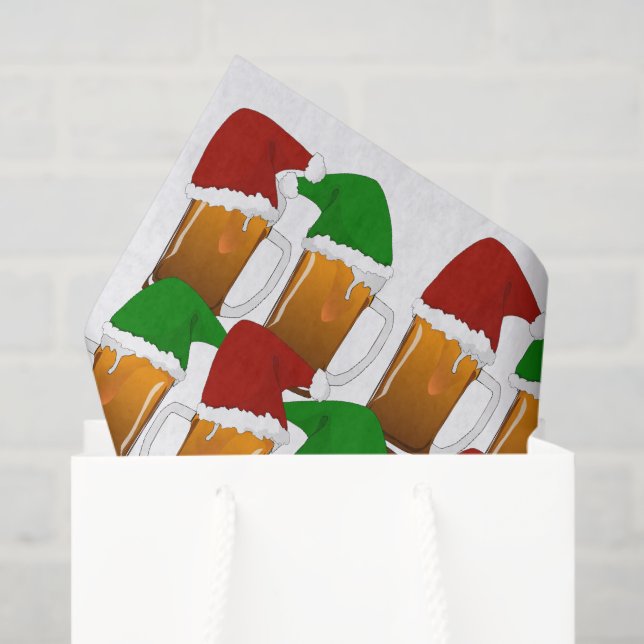 Papel De Seda Cerveja de Natal Alegria (Sacola de presentes)