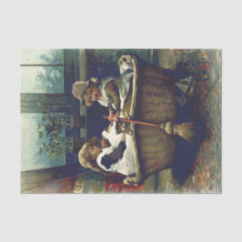 Papel De Seda Cesta de Lançamento de Navio Vintage