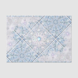 Papel De Seda Céu azul e floco de neve cerâmico