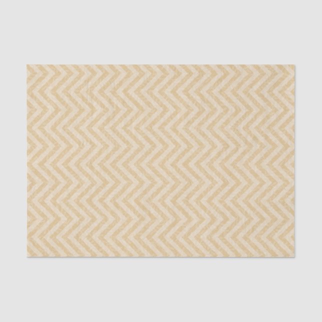 Papel De Seda Cevron Dourado (Frente )