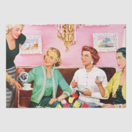 PAPEL DE SEDA CHÁ À TARDE DE 1950