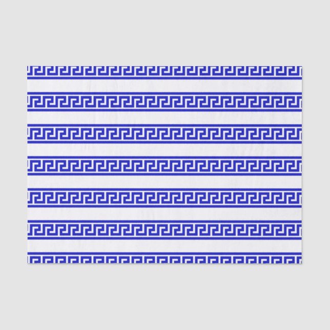Papel De Seda Chá de Bebê Azul e Grego (Frente )