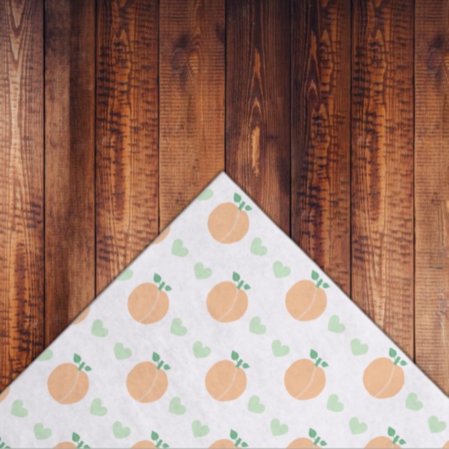 Papel De Seda Chá de Bebê Elegante Pêssego Doce (Criador carregado)