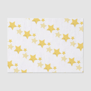 Papel De Seda Chá de fraldas de Estrelas Amarelas Celestiais