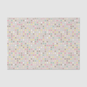Papel De Seda Chá de fraldas Pastel das bolinhas