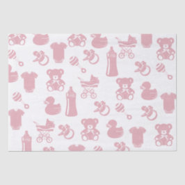 Papel De Seda Chá de fraldas rosa