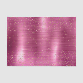 Papel De Seda Chá de fraldas Sparkle Confetti Dourado Glam Rosa