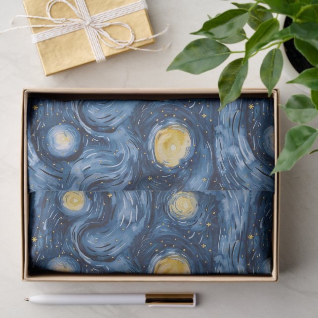 Papel De Seda Chá de fraldas Starry Night Skies (Presente)