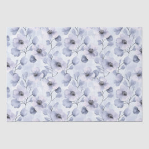 Papel De Seda Chá de Noiva Floral Lavanda Roxa