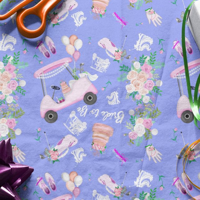 Papel De Seda Chá de panela de Golfe Bridal Padrão Invisível (Criador carregado)