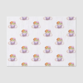 Papel De Seda Chá para Dois Chás de fraldas Gêmeos