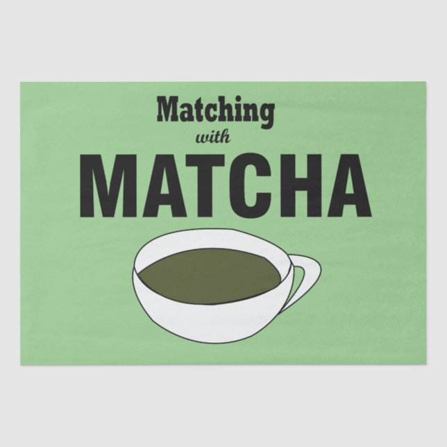 Papel De Seda Chá Verde Matcha (Frente )