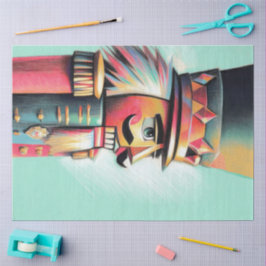 Papel De Seda Chalk Ilustrou o Noz-Cacker de Natal