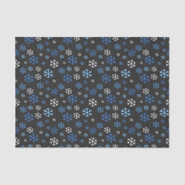 Papel De Seda Chalkboard Hanukkah Snowflakes (Frente )
