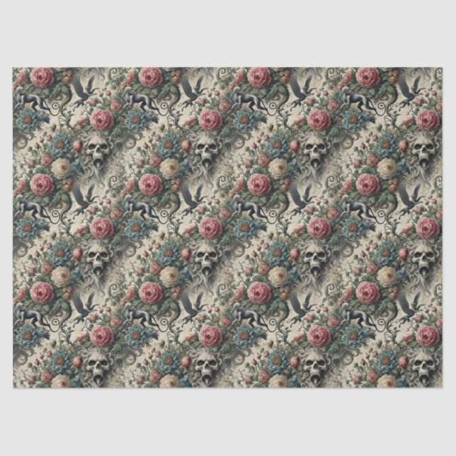 Papel De Seda Chamada para a Galeria da Noite - Vitoriano Gótico (Frente )