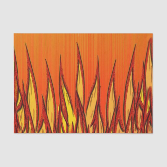 Papel De Seda Chamas de Fogo (Frente )