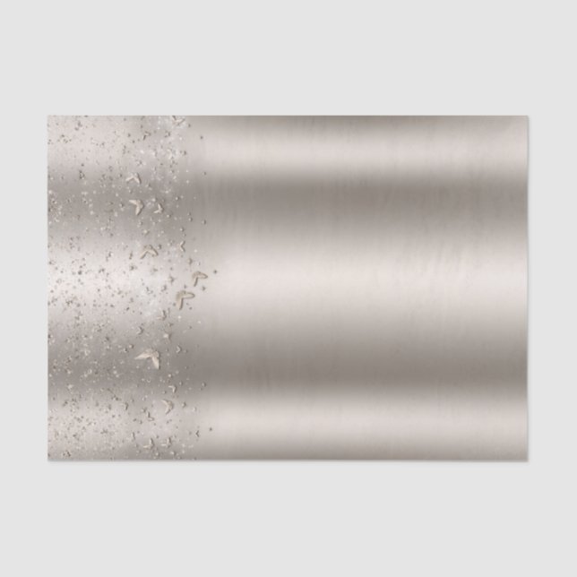 Papel De Seda Champagne Brilho Borboleta Esvoaçante Festa Doce 1 (Frente )