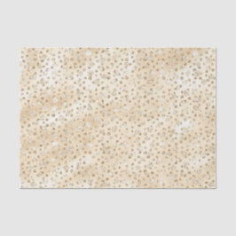 Papel De Seda Champagne Faux Glitter Cheetah Spots